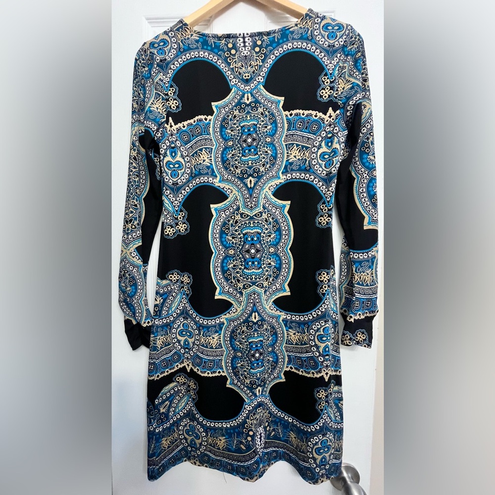 INC International Concepts Pink and Black Long Sleeve Dress